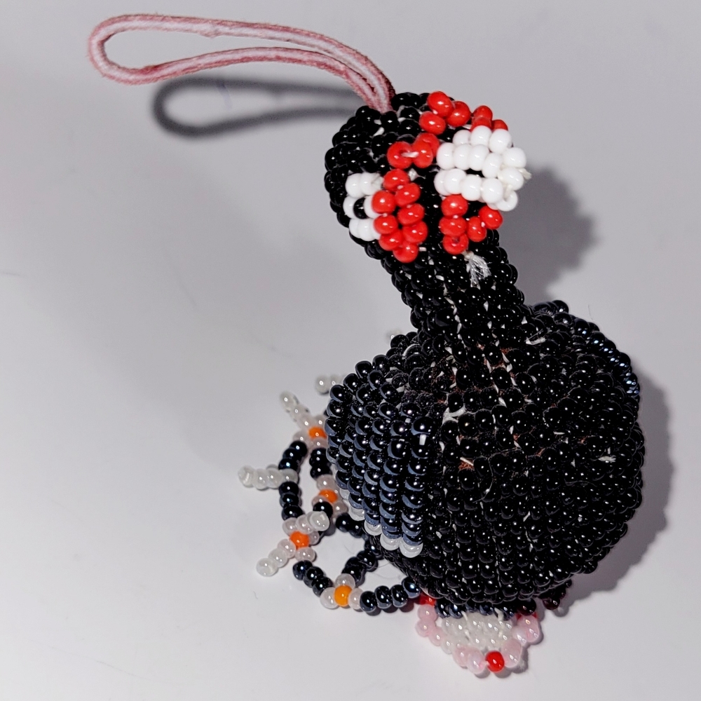 Vintage Turkey, Native Zuni Beaded Folkart Artisan Handcrafted Figure.